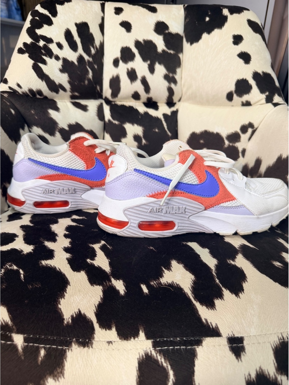 Nike Air Max White Purple Orange Sneakers US 8.5